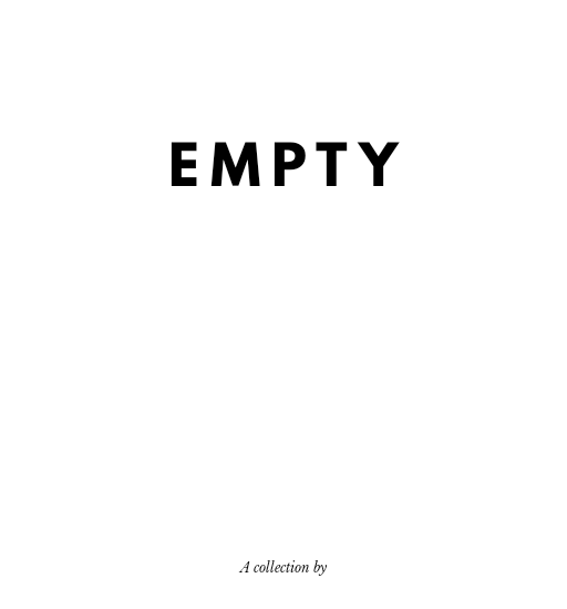 Empty poetry collection