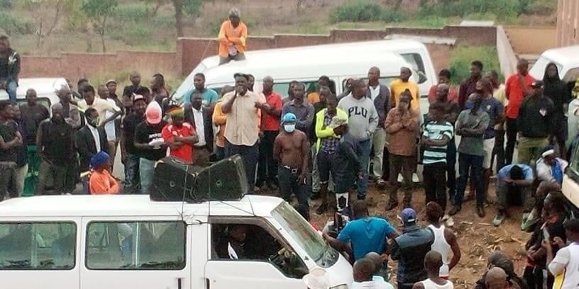 minibus demonstrations in malawi