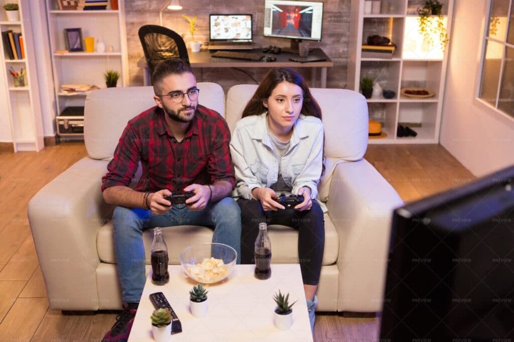 Couple gaming